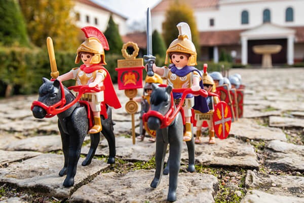 Ausstellung »VENI VIDI PLAYMOBIL®« in der Römischen Villa Borg, Perl